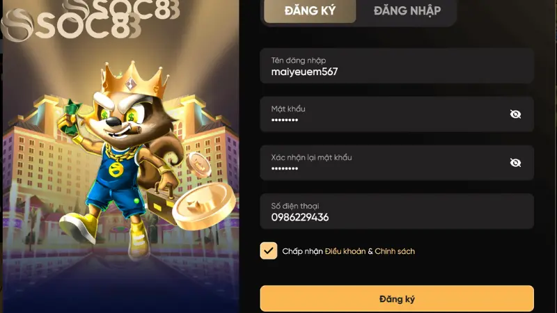 Hướng Dẫn Chi Tiết Cách Đăng Ký Tài Khoản Soc88