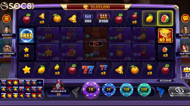 Tìm hiểu về Xèng hoa quả Soc88